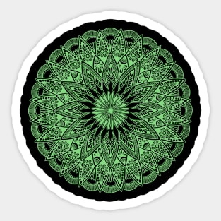 Mandala (pastel green) Sticker